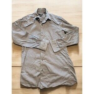 Marc Anthony Slim Fit Button Down Dress Shirt Mens Size M  15 1/2 32-33 Blue EUC